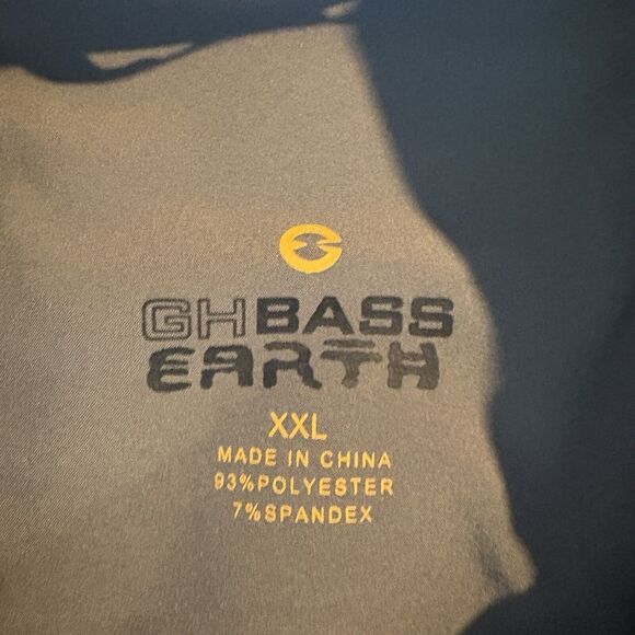 GH BASS EARTH Men’s Size Large Jacket Softshell Fleece Lined Full Zip Pockets - Picture 4 of 7